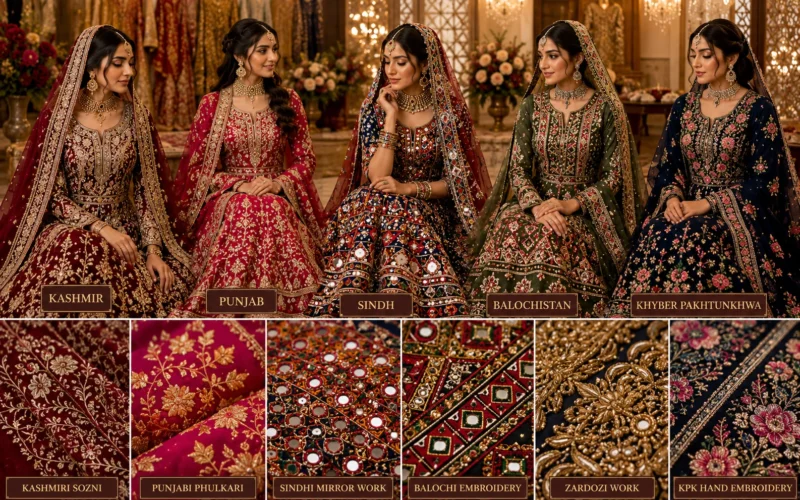 The Diversity of Pakistani Bridal Dresses by Region