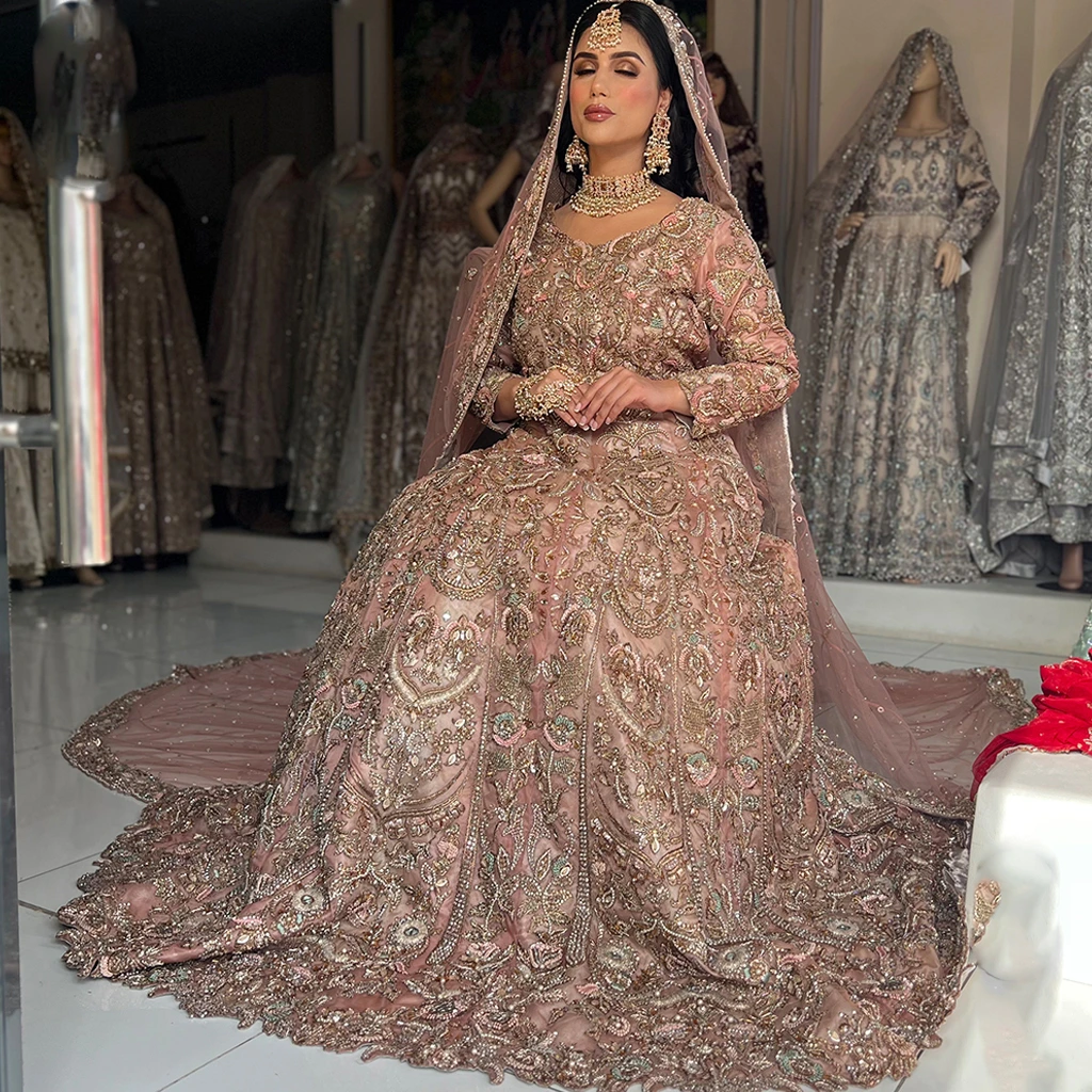 Pink Bridal Dress