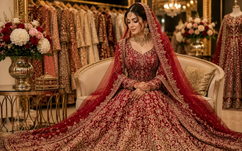 Decoding the Timeless Tradition of Red Bridal Lehengas in Pakistani Culture