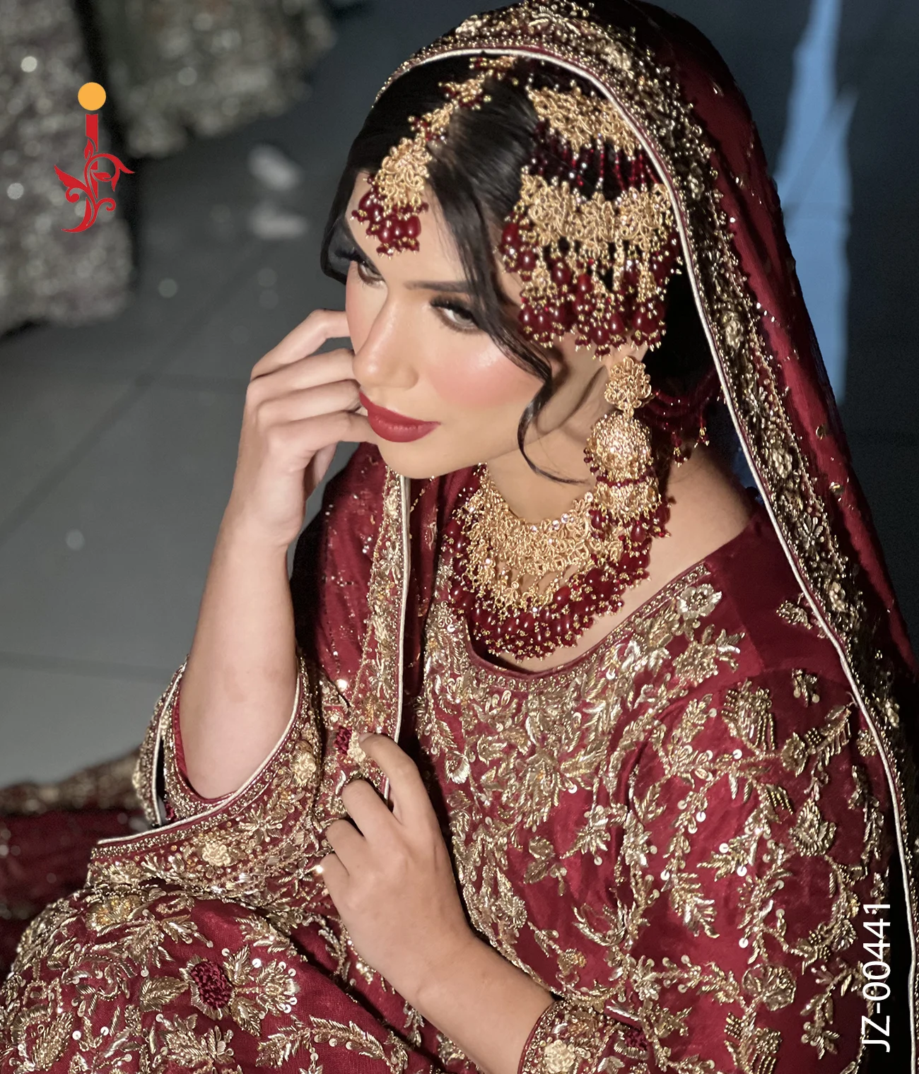 deep-red-bridal-farshi-lehenga-front.webp Deep Red Bridal Farshi Lehenga — Pakistani Wedding Lehenga | Jabeenz UK