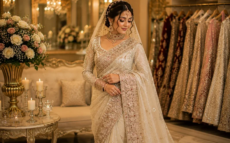 Embracing Tradition with Stunning Pakistani Bridal Sarees