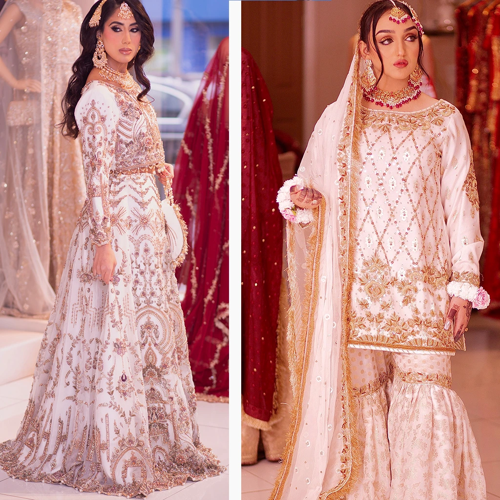 Collage of sharara and gharara