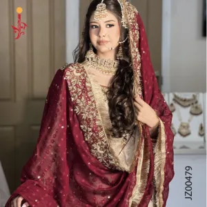 Golden Gharara Set — Pakistani Occasion Wear | Jabeenz UK