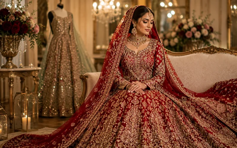 Classic Pakistani Bridal Gown Dresses for a Timeless Wedding