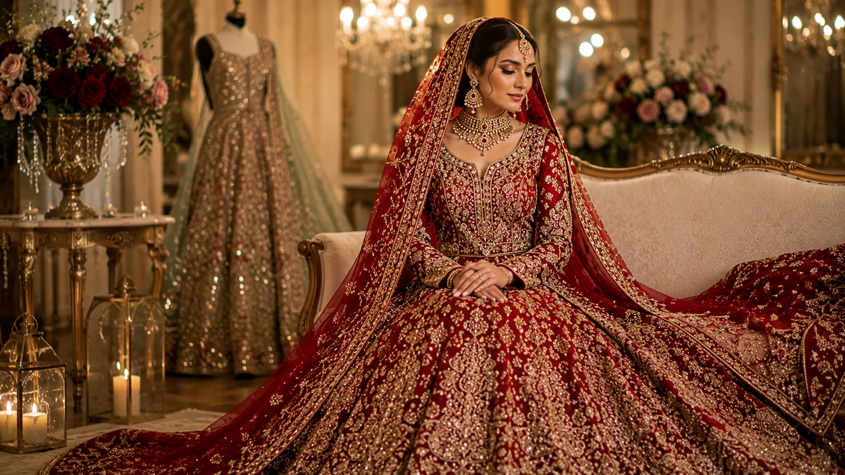 Classic Pakistani Bridal Gown Dresses for a Timeless Wedding