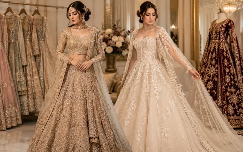 Fusion of Pakistani and Western Bridal Styles: A Modern Fairytale
