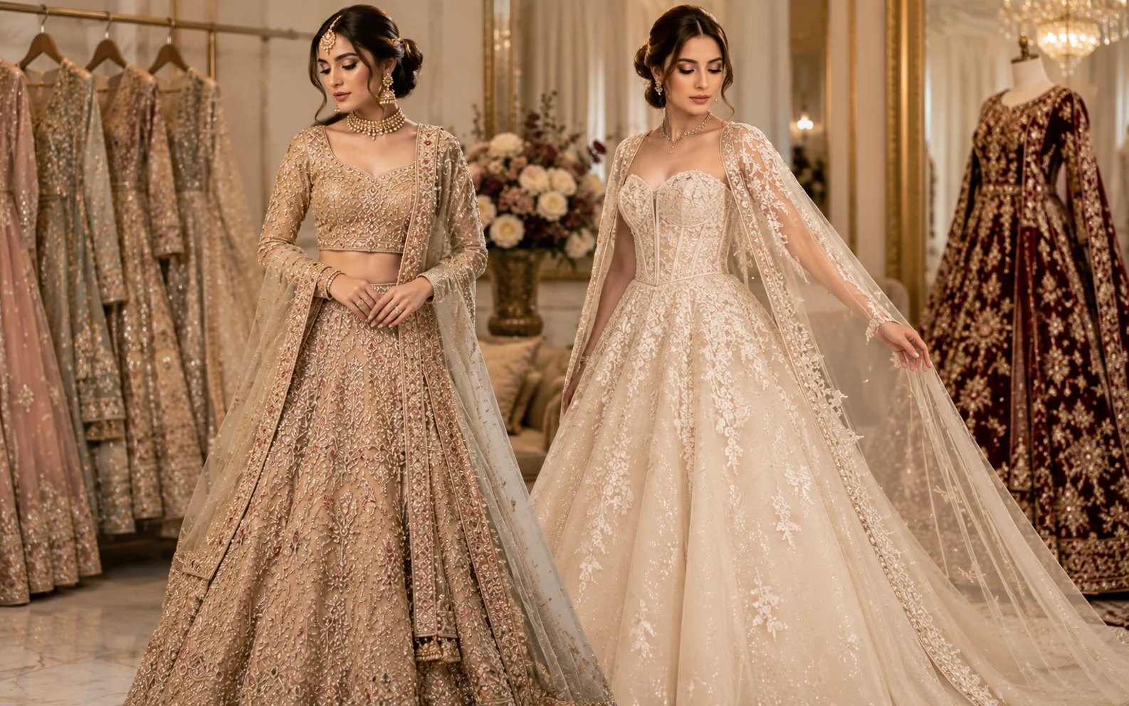 Fusion of Pakistani and Western Bridal Styles: A Modern Fairytale