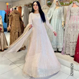 Peach Sequins Maxi