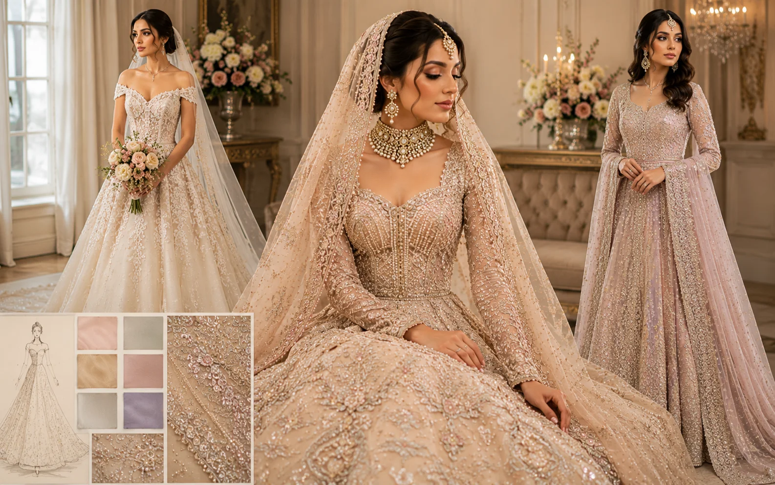 The Influence of Western Fashion on Pakistani Bridal Dresses
