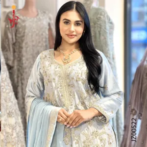 Ice Blue Shirt with Palazzo