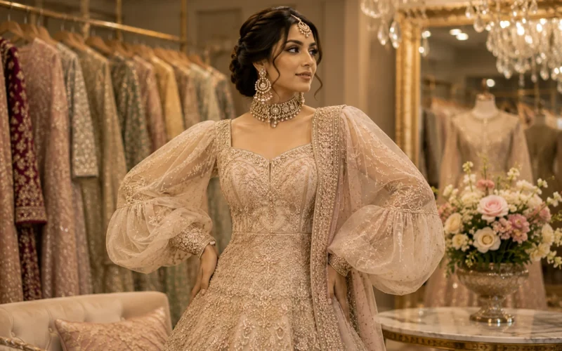 Bridal Gowns with Statement Sleeves Unique Necklines: A Return to Drama