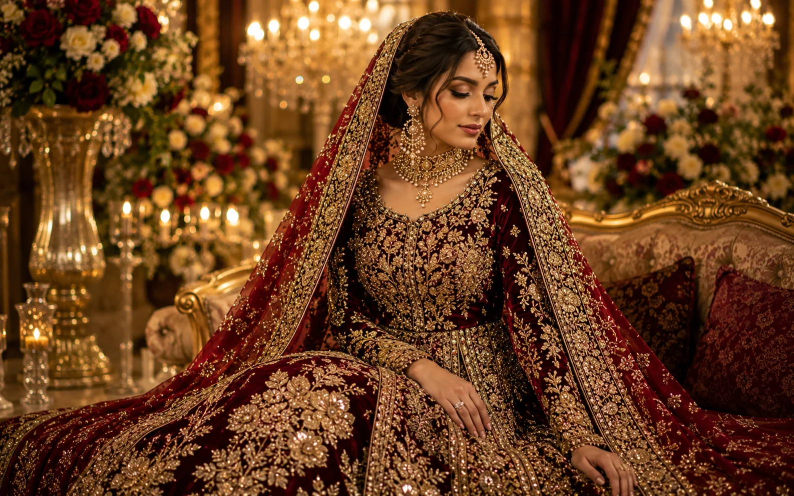Bold and Regal Fabrics: Velvet, Brocade Metallics for Winter Weddings in the UK