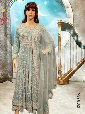 Ice Blue Bridal Maxi - Image 3
