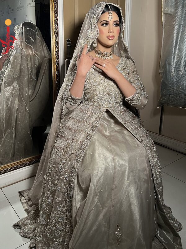 Fawn Front-Open Bridal Dress - Image 2