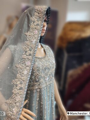 Ice Blue Embellished Maxi - Image 2