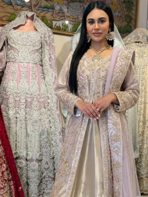 Front Open Partwear Maxi - Bridesmaid Dresses, Formal Wear, Party Wear, Wedding Guest Dresses - Walima | Jabeenz UK