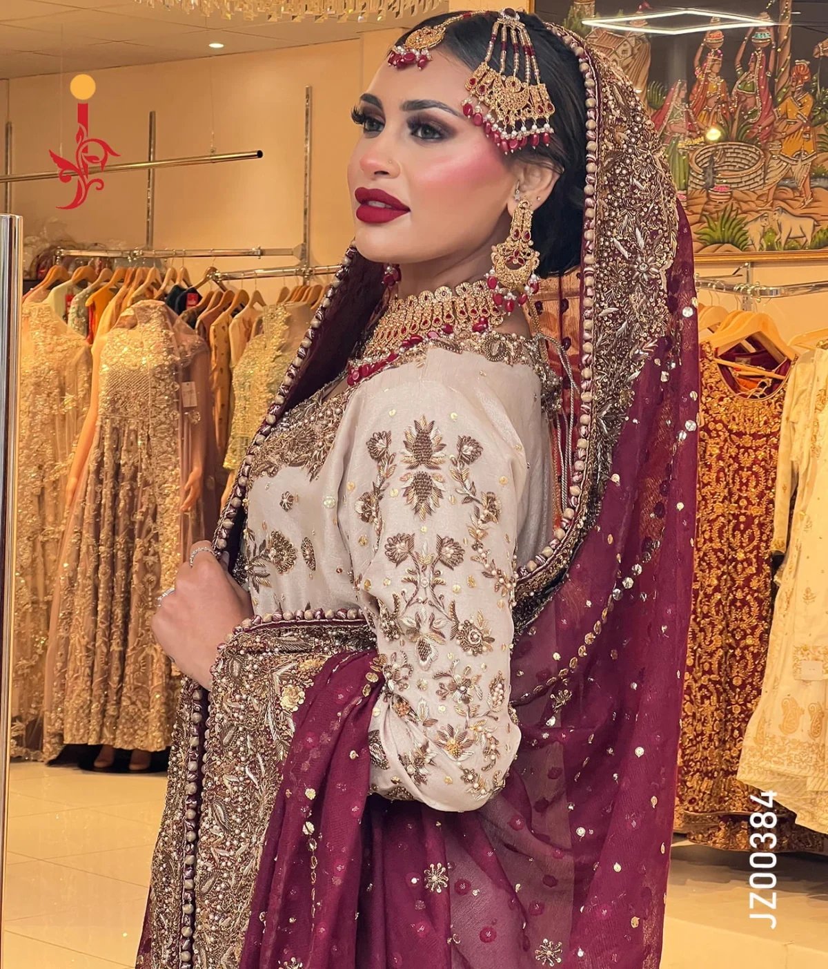 Deep Maroon Farshi Lehenga