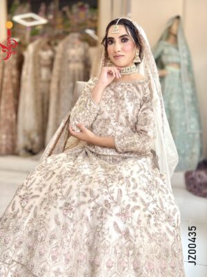 Ivory Bridal Lehenga Set - Image 4