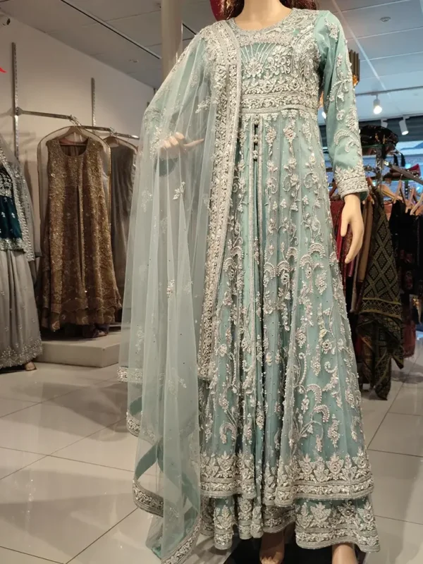 Ice Blue Bridal Maxi