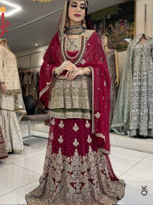 Paplam Shirt With Bridal Lehenga
