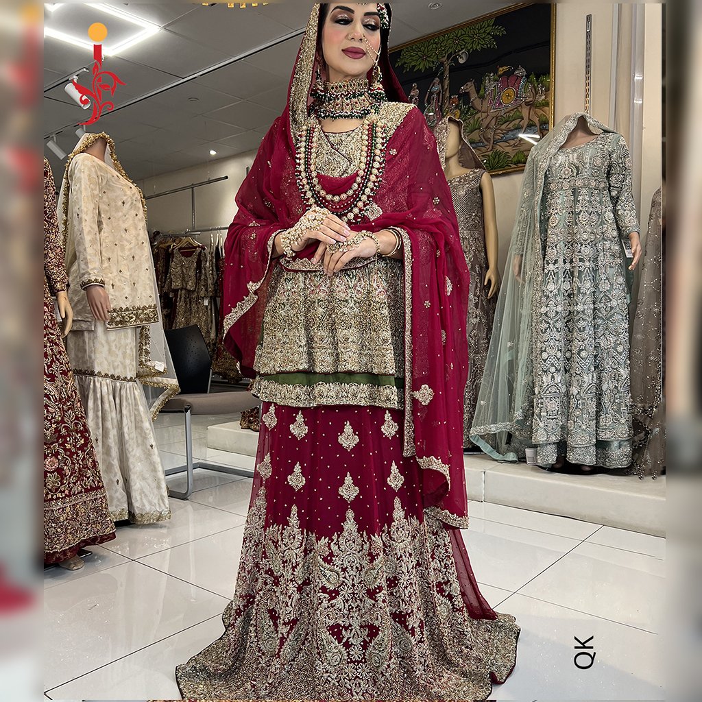 Paplam Shirt With Bridal Lehenga