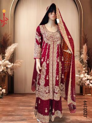 Maroon Peplum-Style Lehenga - Image 5