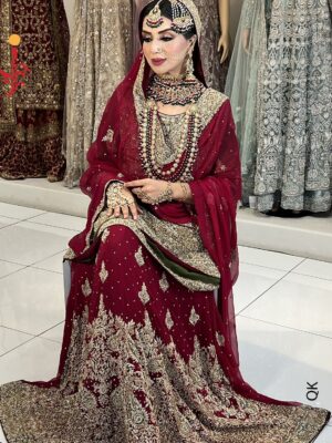 Paplam Shirt With Bridal Lehenga - Image 2
