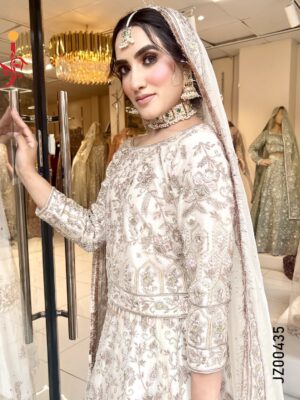 Ivory Bridal Lehenga Set - Image 3