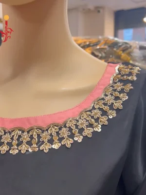 Black Gharara Party Wear - Bridesmaid Dresses, Formal Wear, Gharara, Party Wear, Wedding Guest Dresses - Walima | Jabeenz UK