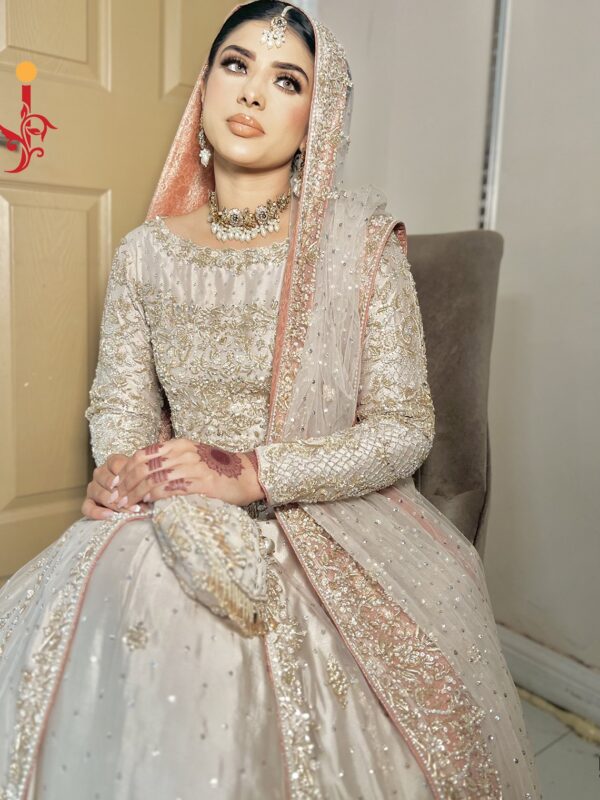 Ivory Front-Open Bridal Maxi - alternate view