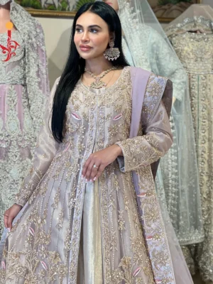 Front Open Partwear Maxi - Bridesmaid Dresses, Formal Wear, Party Wear, Wedding Guest Dresses - Walima | Jabeenz UK