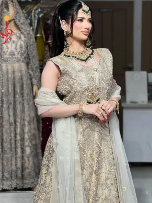 Off White Bridal Maxi - Bridal Dresses, Bridal Maxi, Formal Wear, Walima Dresses, Wedding Dresses - Walima | Jabeenz UK