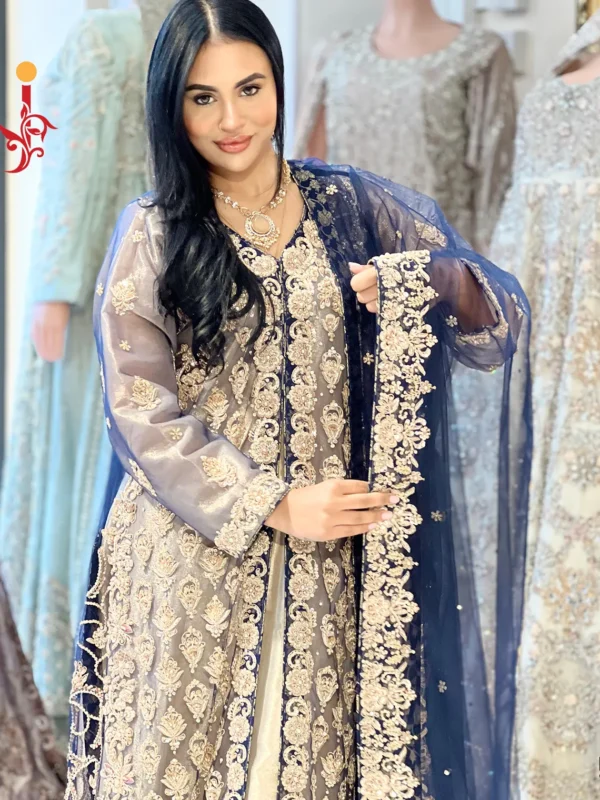 Blue and Golden Jacket Maxi - alternate view