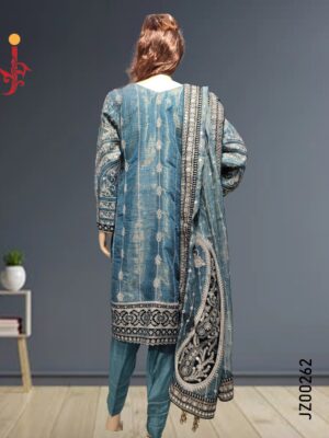 Metallic Blue Dress - Image 3