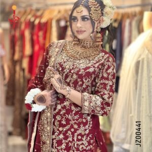 Deep Red Farshi Lehenga