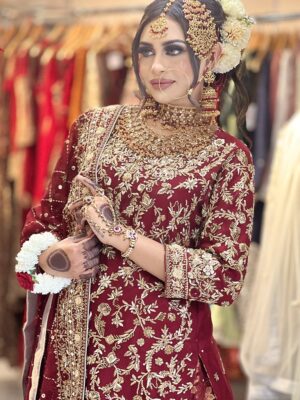 Deep Red Farshi Lehenga