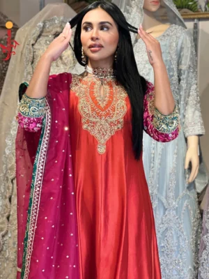 Mehendi Glow Maxi - Bridesmaid Dresses, Formal Wear, Mehndi Dresses, Party Wear, Wedding Guest Dresses - Walima | Jabeenz UK