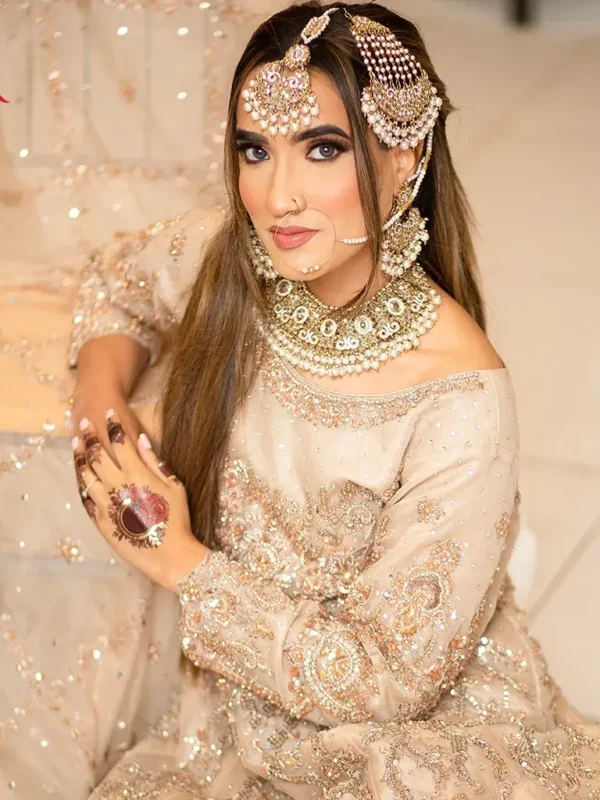 Champagne Crystal Bridal Maxi