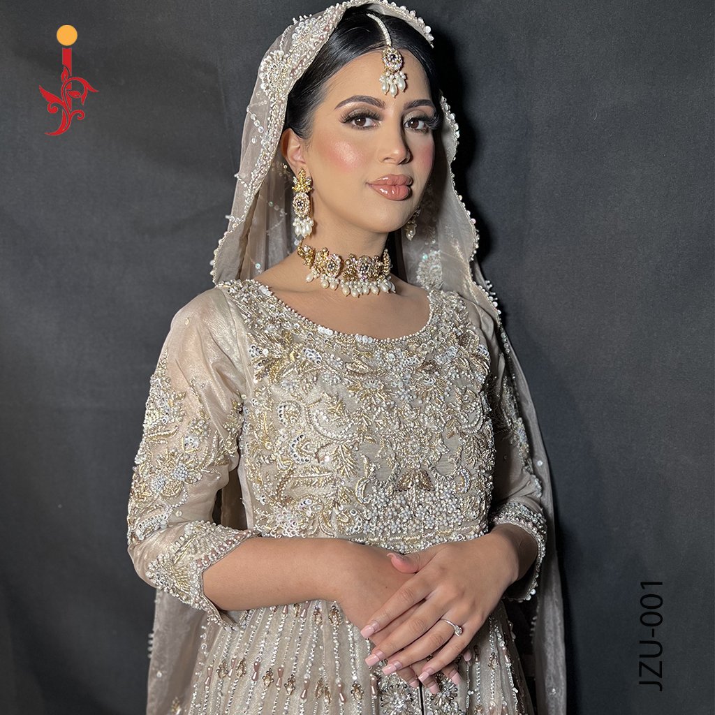Fawn Front-Open Bridal Dress