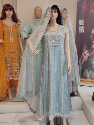 Ice Blue Embellished Maxi - Image 3
