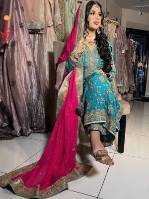 Sea Blue Formal Outfit - Image 4