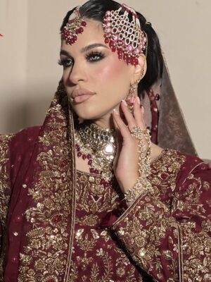Maroon Bridal Farshi Lehenga