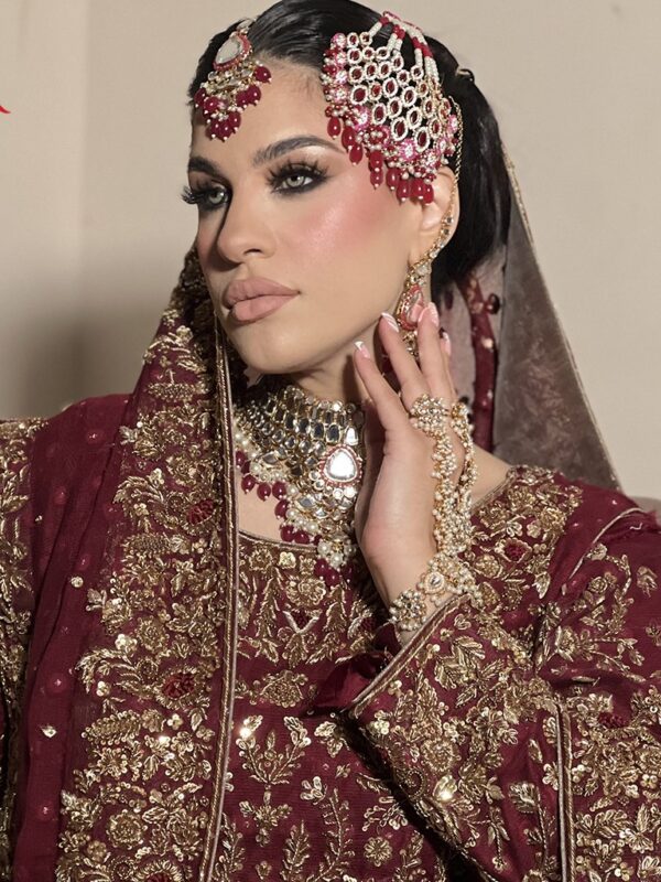 Maroon Bridal Farshi Lehenga