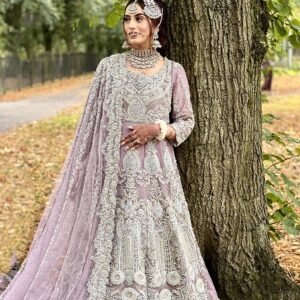 Lilac Bridal Veil Wedding Dresses by Jabeenz Manchester