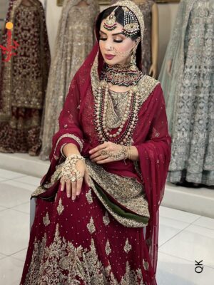 Paplam Shirt With Bridal Lehenga - Image 4