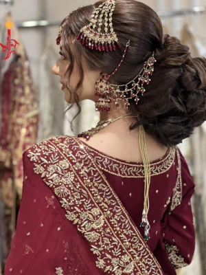 Shamoos Bridal Lehenga Choli - Baraat Dresses, Bridal Dresses, Bridal Lehenga, Formal Wear, Wedding Dresses | Jabeenz UK