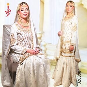 Banarsi Off-White Gharara Set