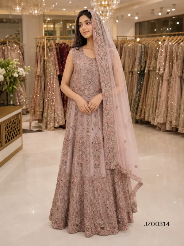 Bespoke bridal dress - Lilac Tail Bridal Maxi - Jabeenz Manchester
