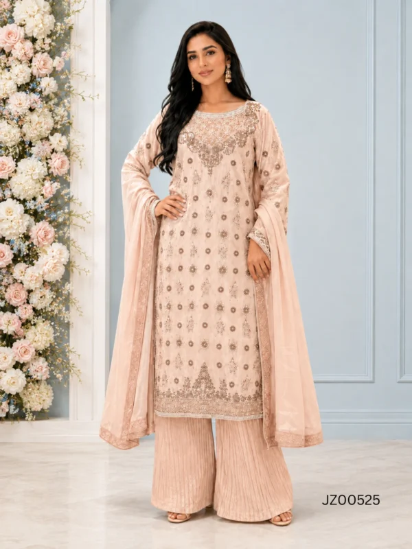 Tea Pink Formal Shirt with Trousers - alternate view