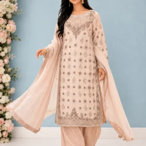 Tea Pink Pakistani Wedding & Party Wear Dress